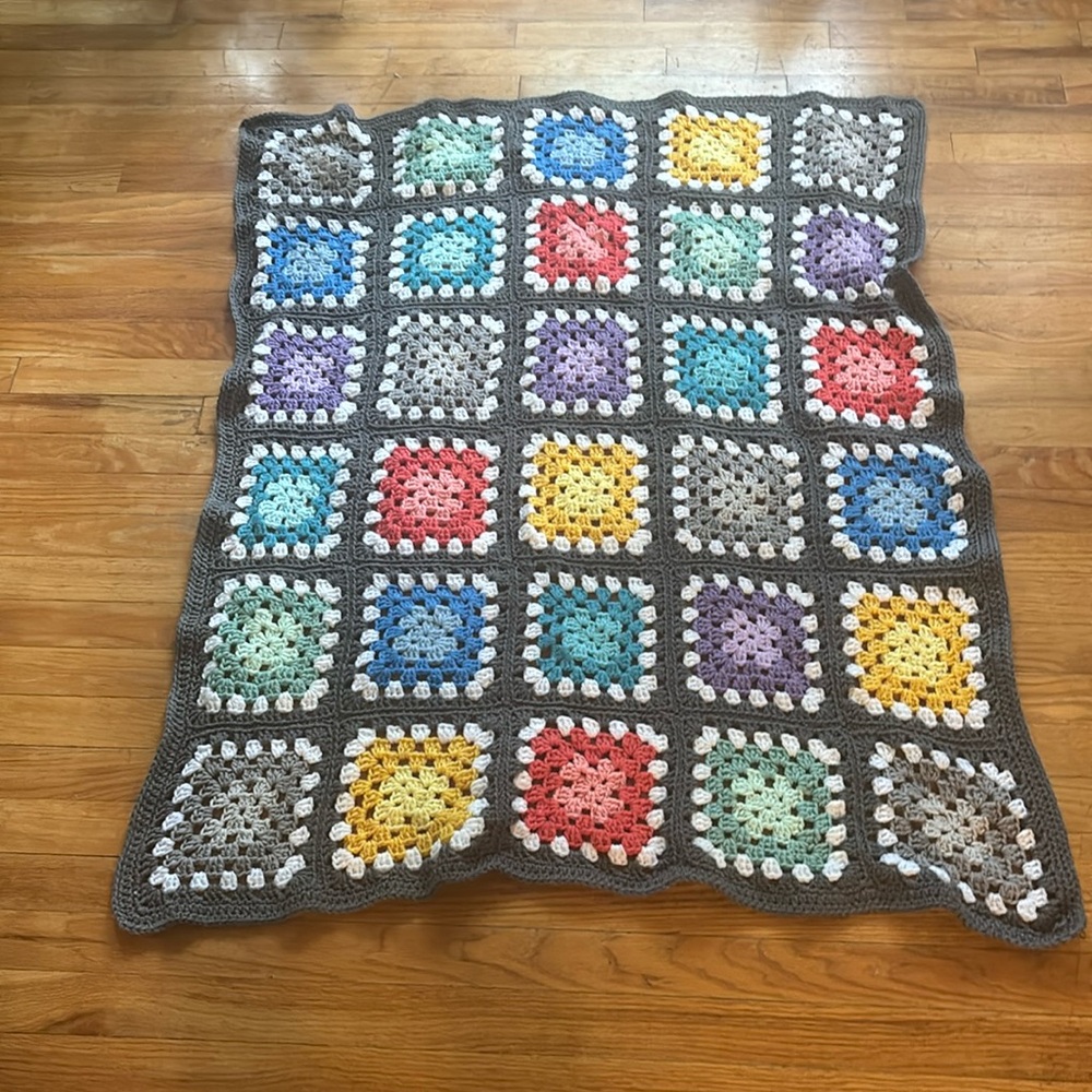 Vintage Crochet Blanket Quilt